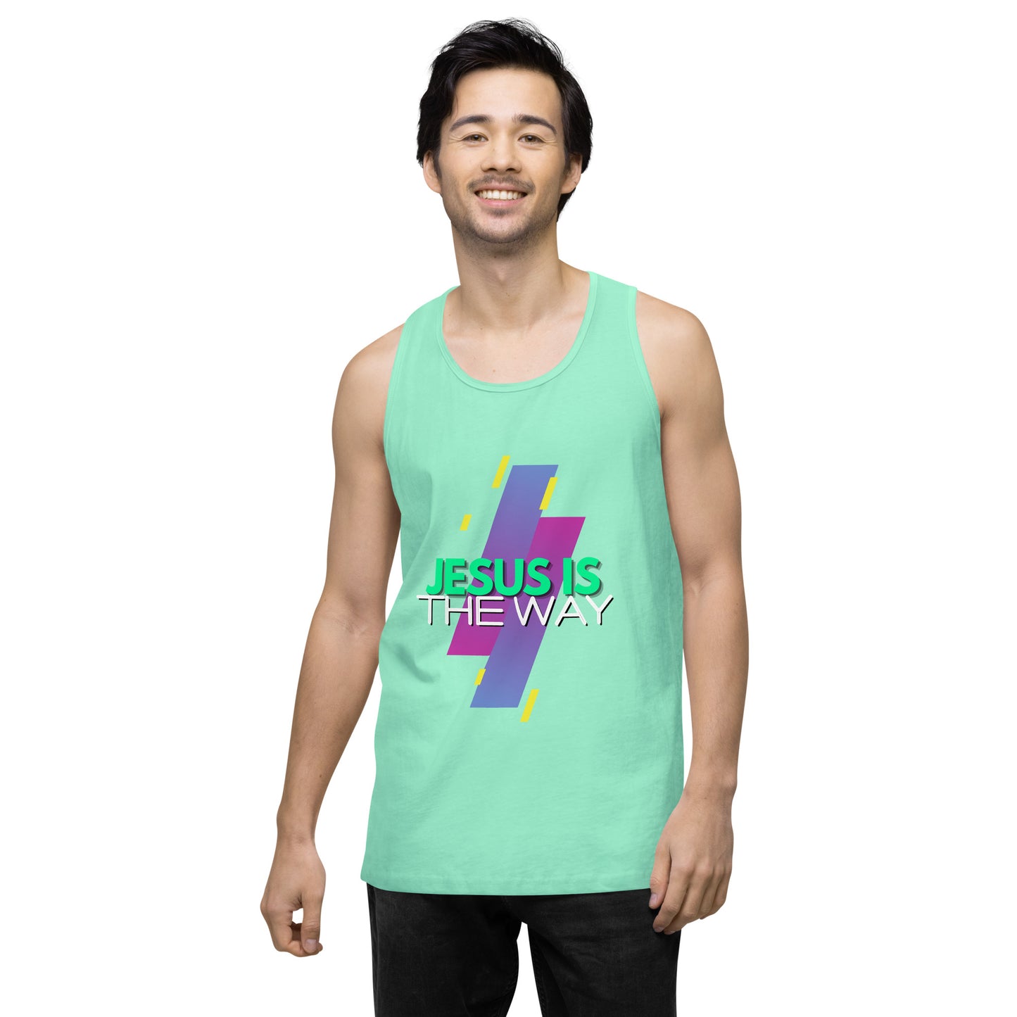 Jesus is the Way - Men’s premium tank top