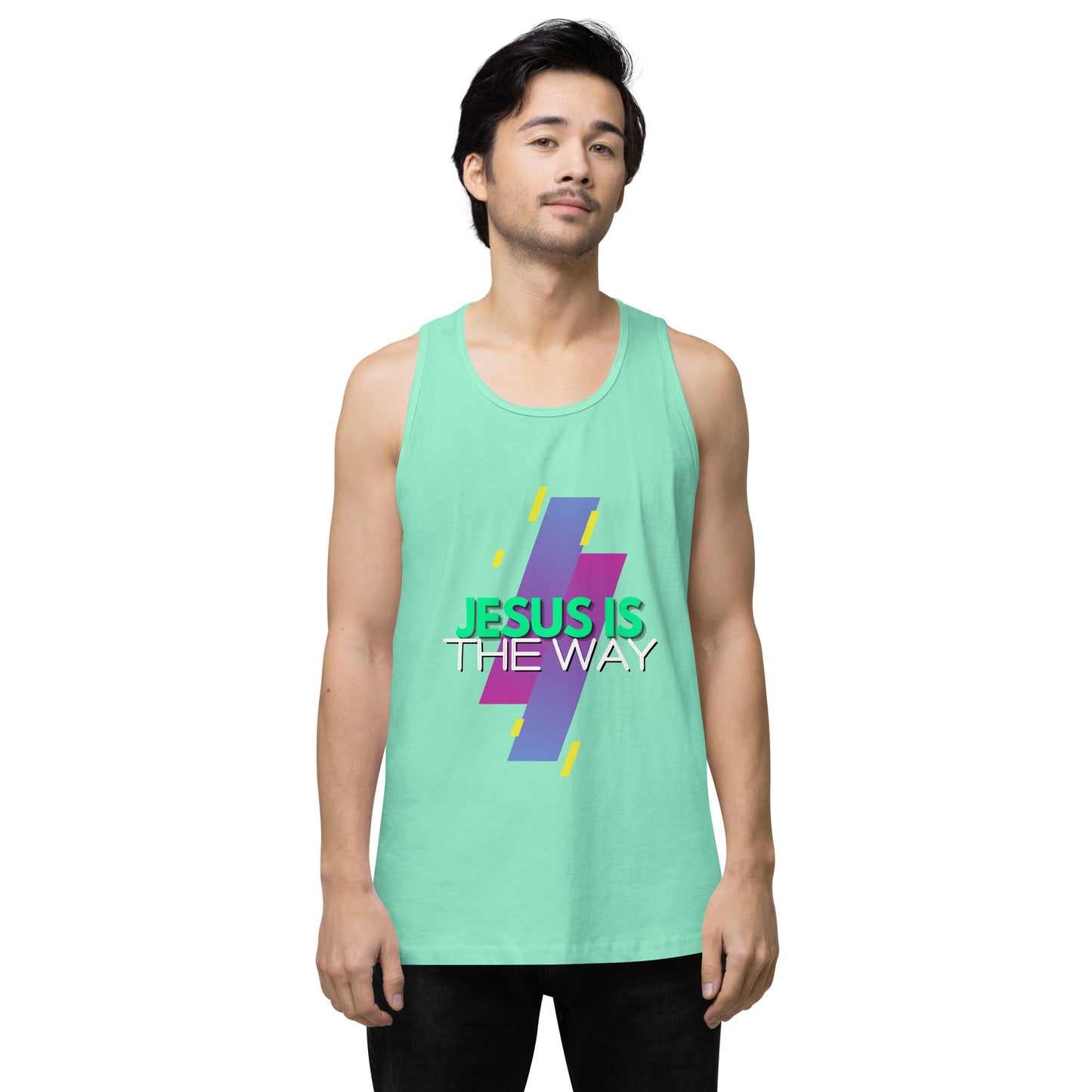 Jesus is the Way - Men’s premium tank top