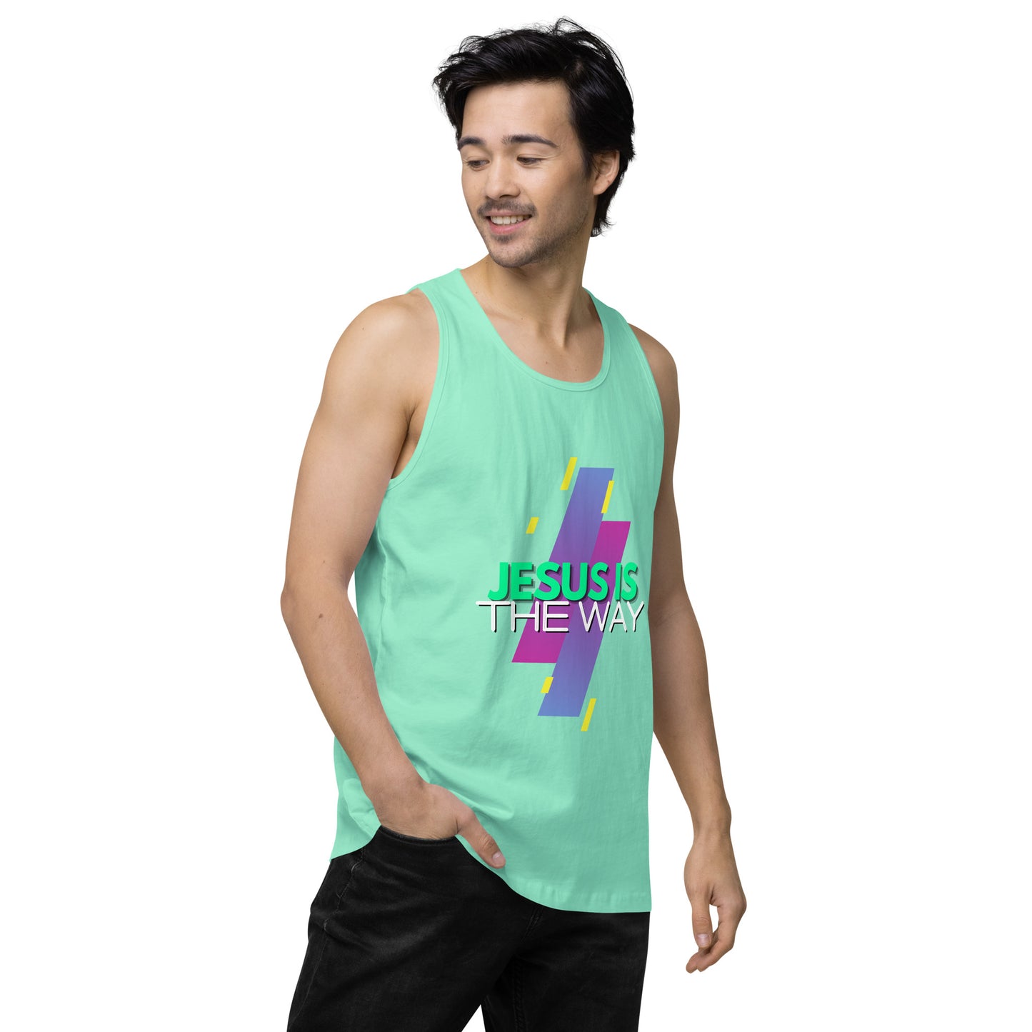 Jesus is the Way - Men’s premium tank top