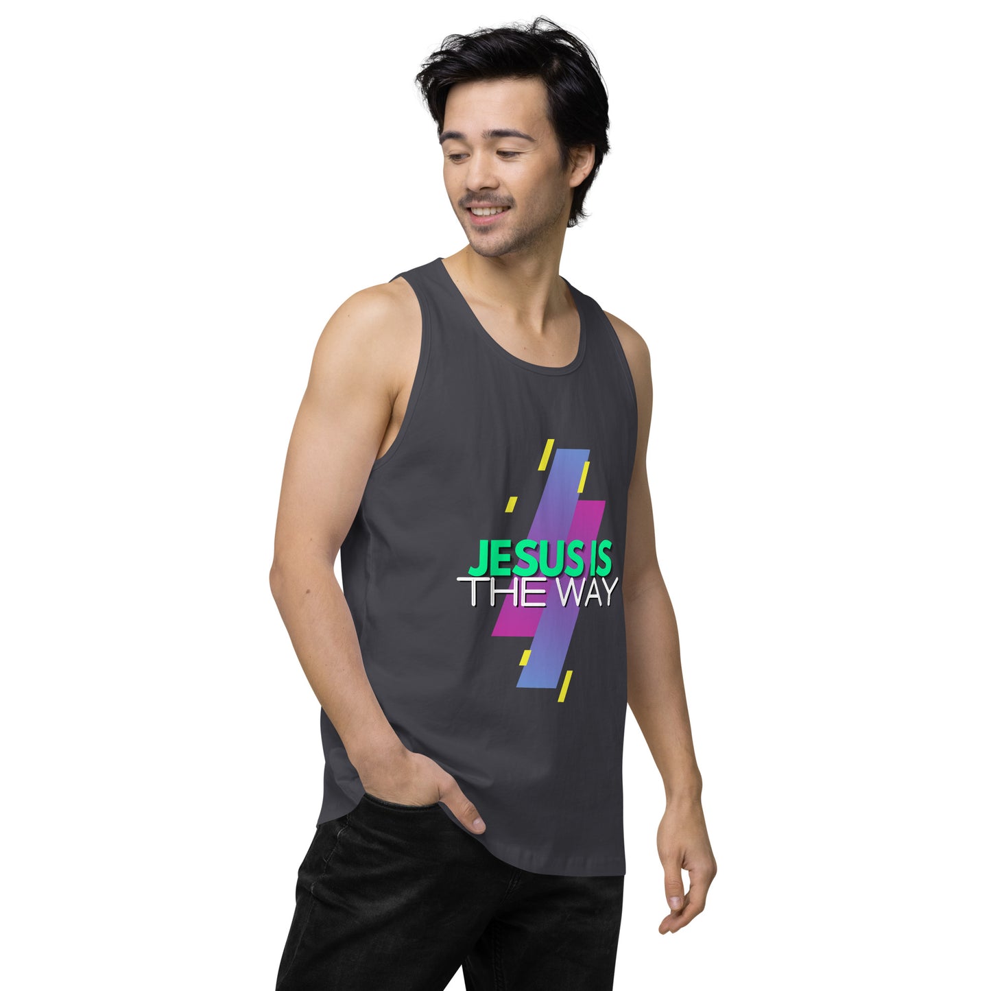 Jesus is the Way - Men’s premium tank top