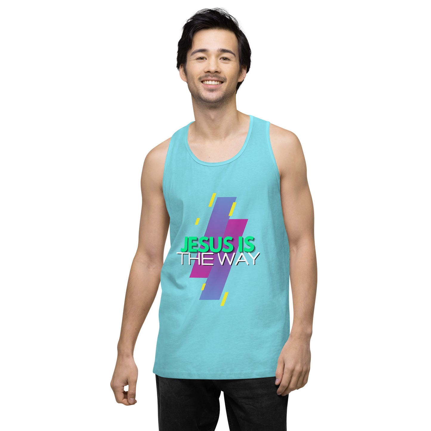 Jesus is the Way - Men’s premium tank top