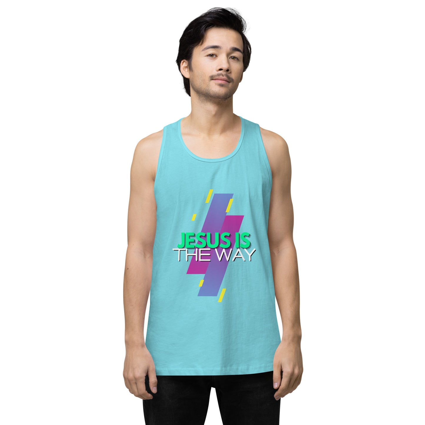 Jesus is the Way - Men’s premium tank top