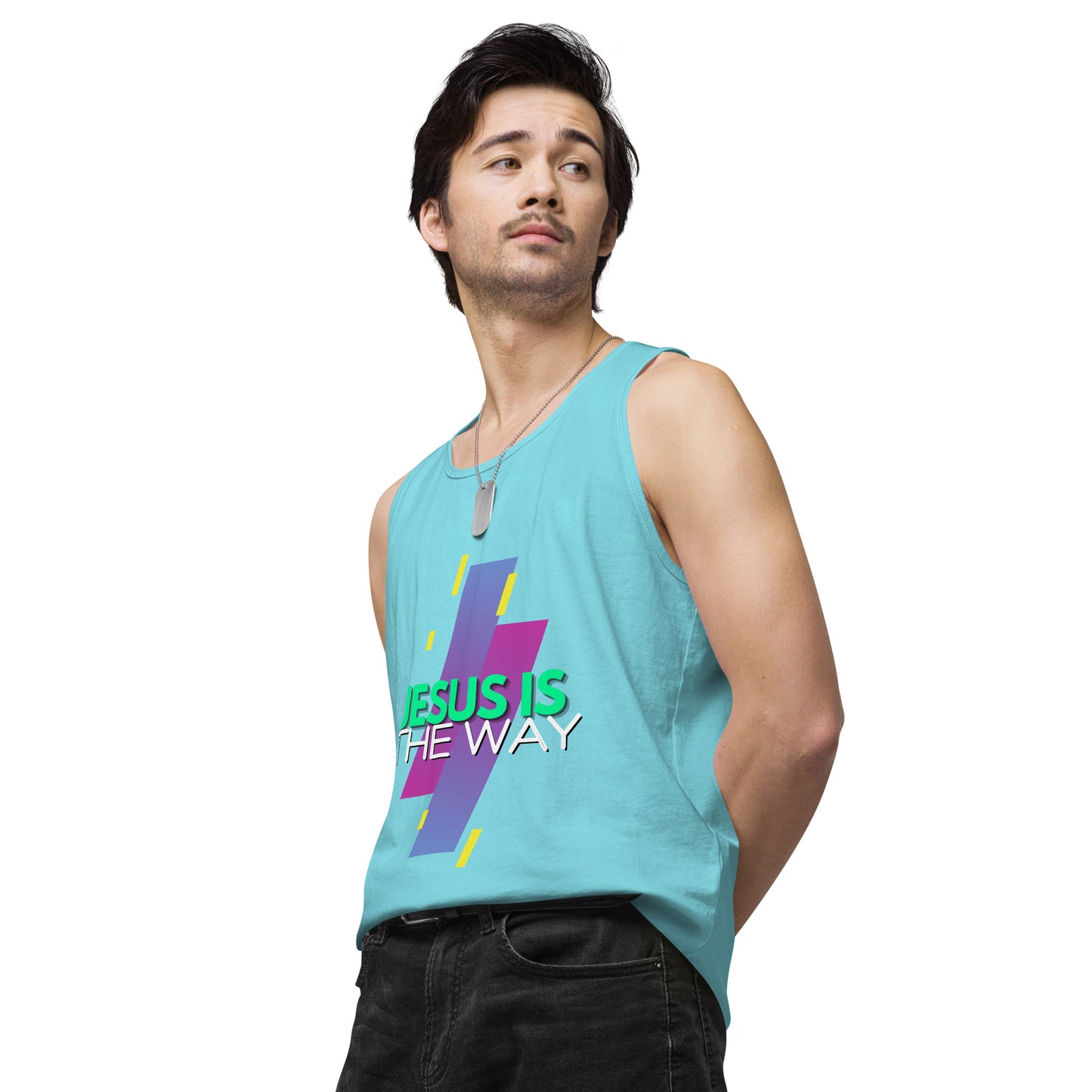 Jesus is the Way - Men’s premium tank top