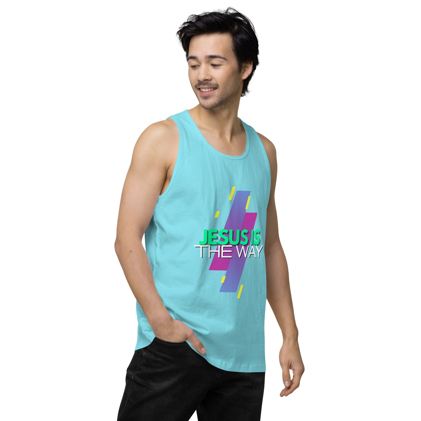 Jesus is the Way - Men’s premium tank top