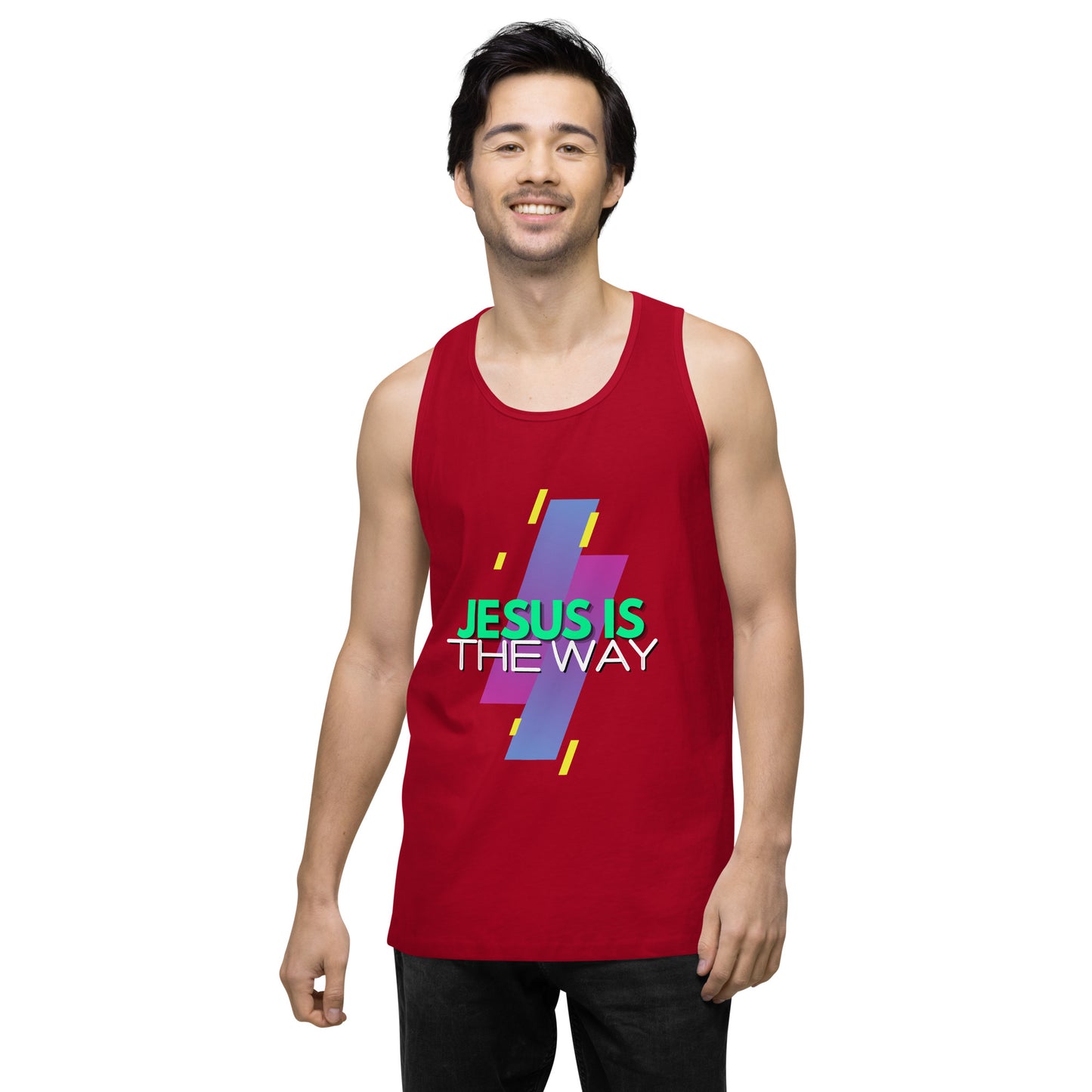 Jesus is the Way - Men’s premium tank top