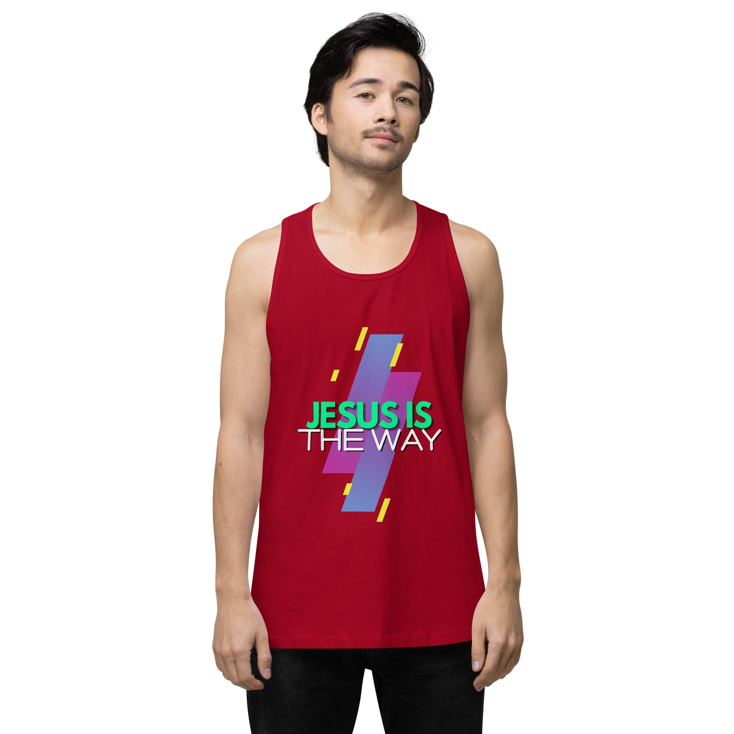Jesus is the Way - Men’s premium tank top