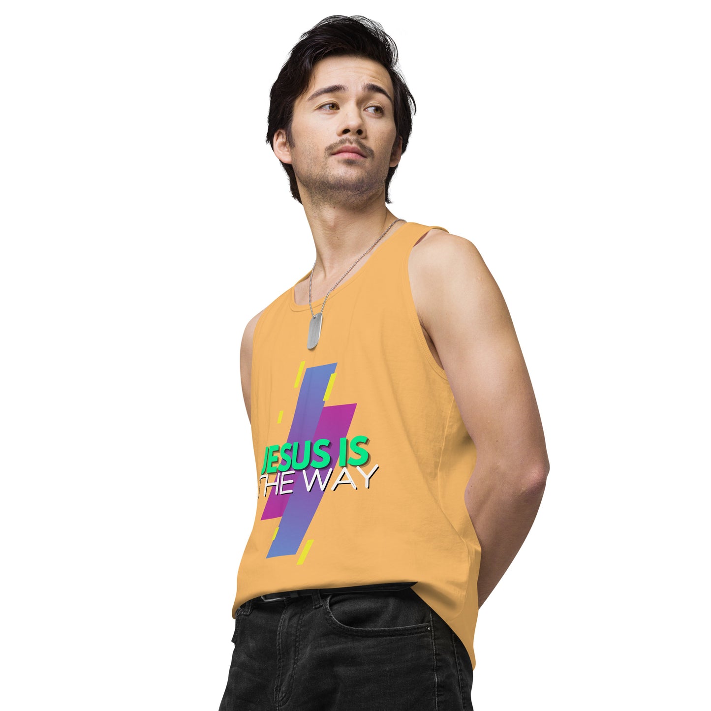 Jesus is the Way - Men’s premium tank top