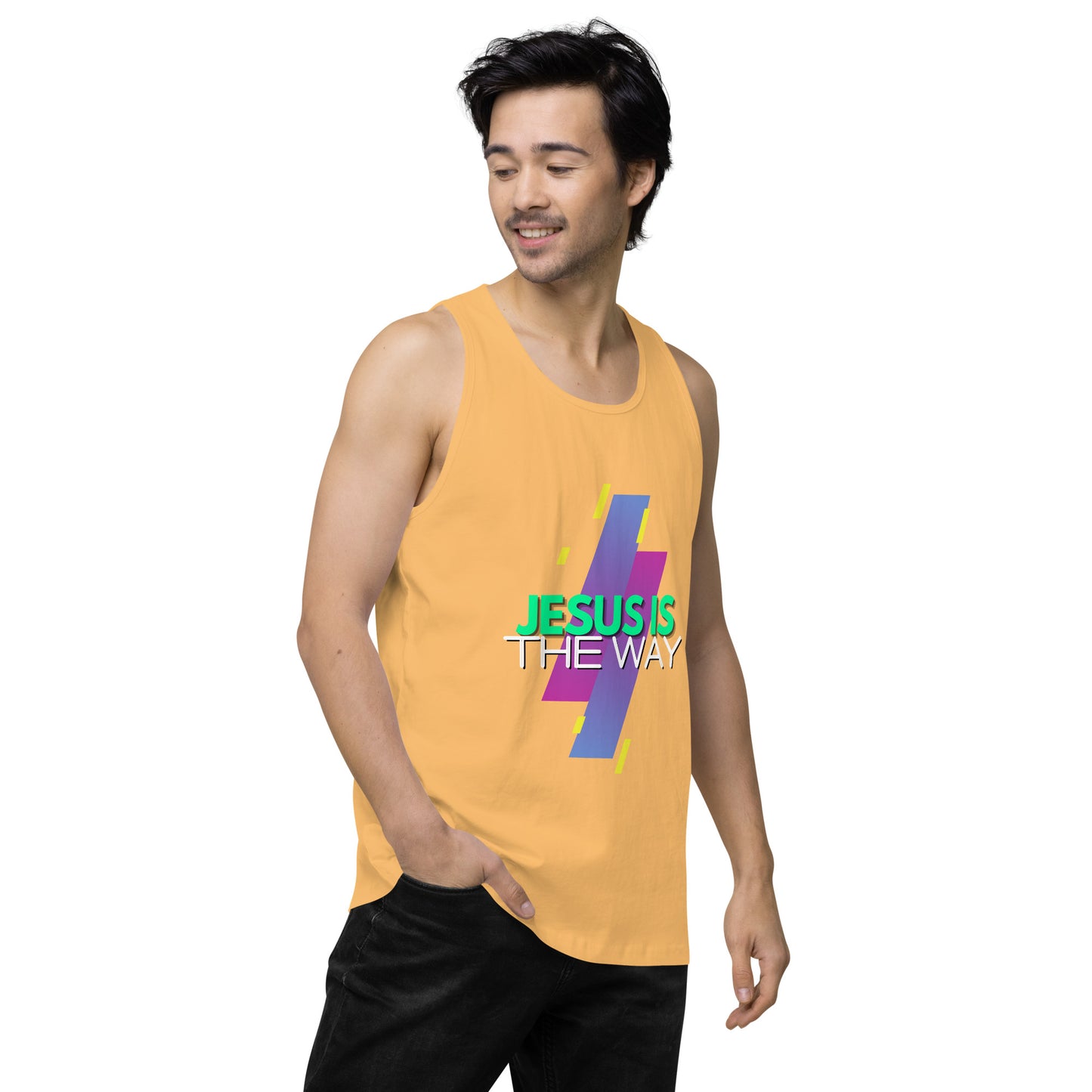 Jesus is the Way - Men’s premium tank top