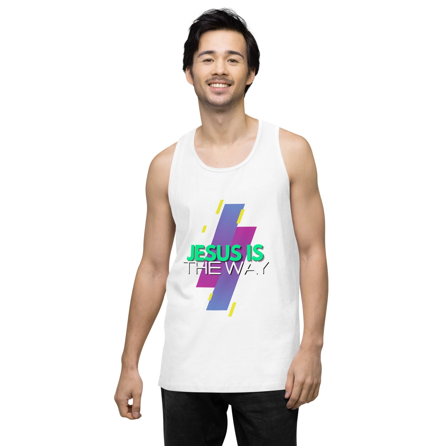 Jesus is the Way - Men’s premium tank top