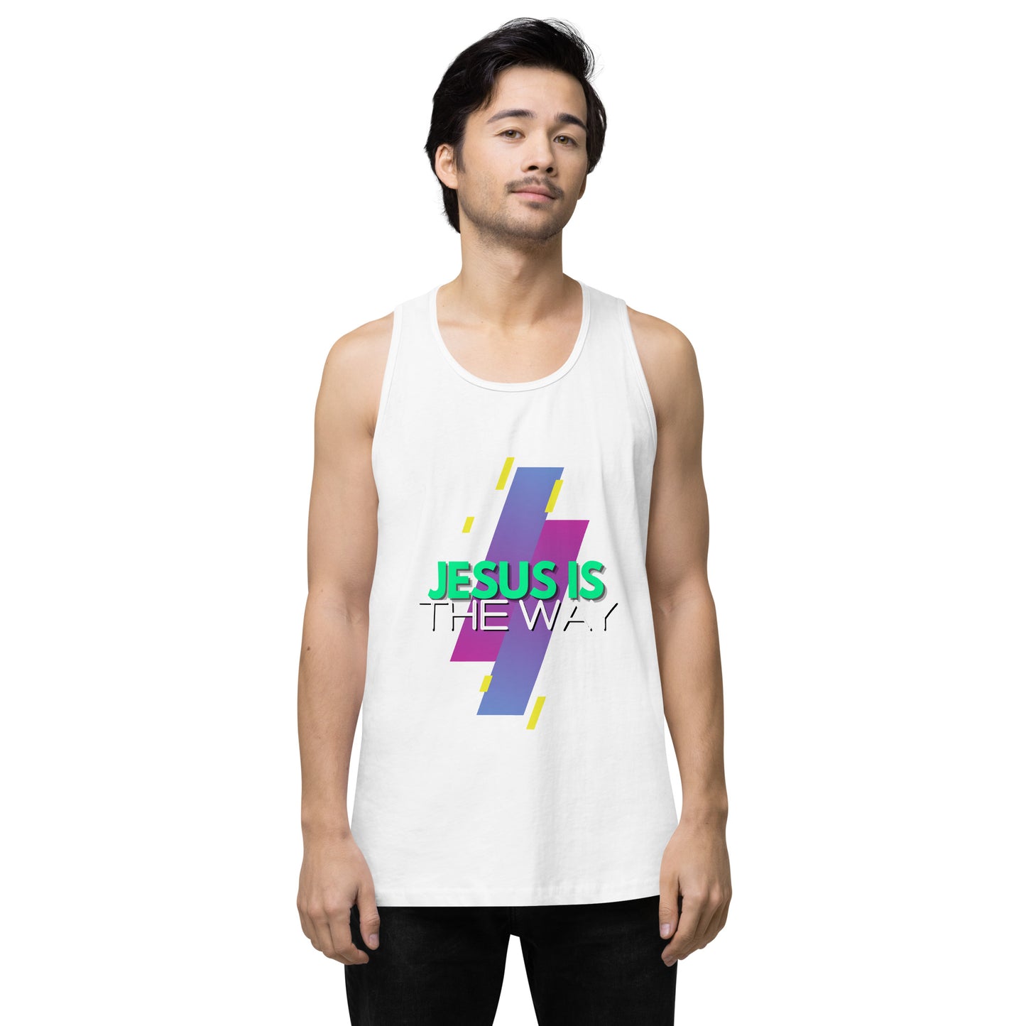 Jesus is the Way - Men’s premium tank top