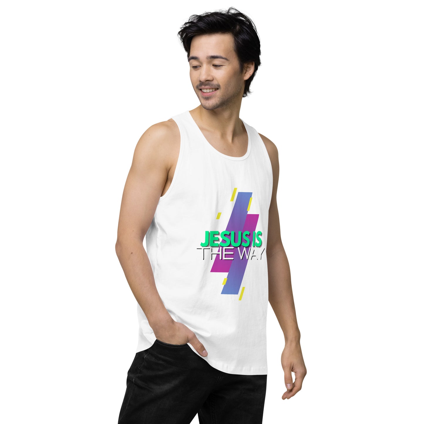 Jesus is the Way - Men’s premium tank top