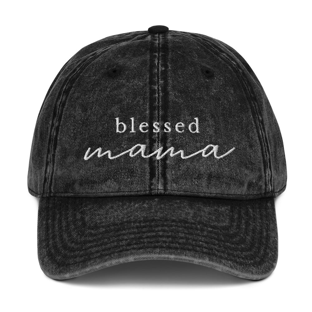 Blessed Mama 2.0 - Vintage Cotton Twill Cap