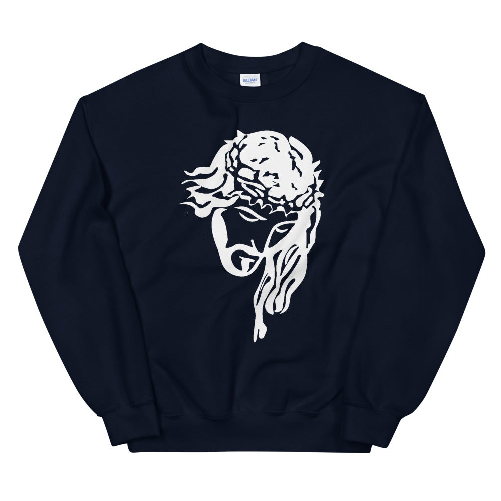 Jesus Crown - WHT - Unisex Sweatshirt