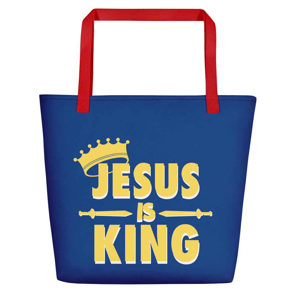 Jesus is KING - Beach Bag