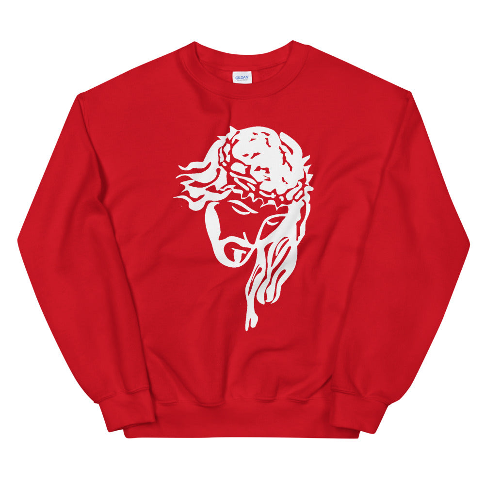 Jesus Crown - WHT - Unisex Sweatshirt