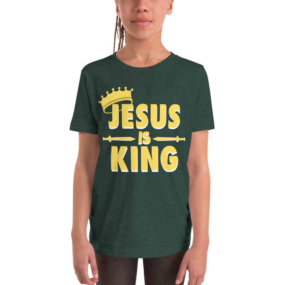Jesus is KING - Youth Short Sleeve T-Shirt