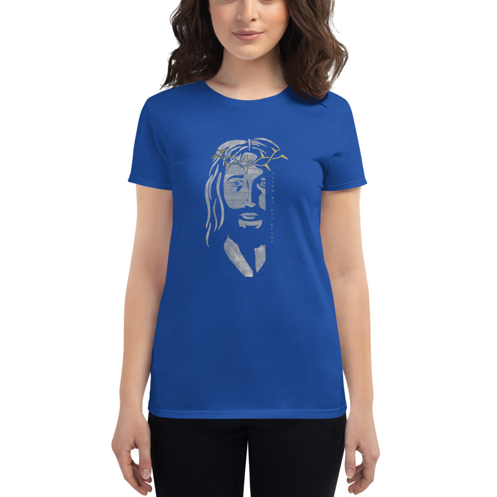 Saved By His Blood - Women's short sleeve t-shirt