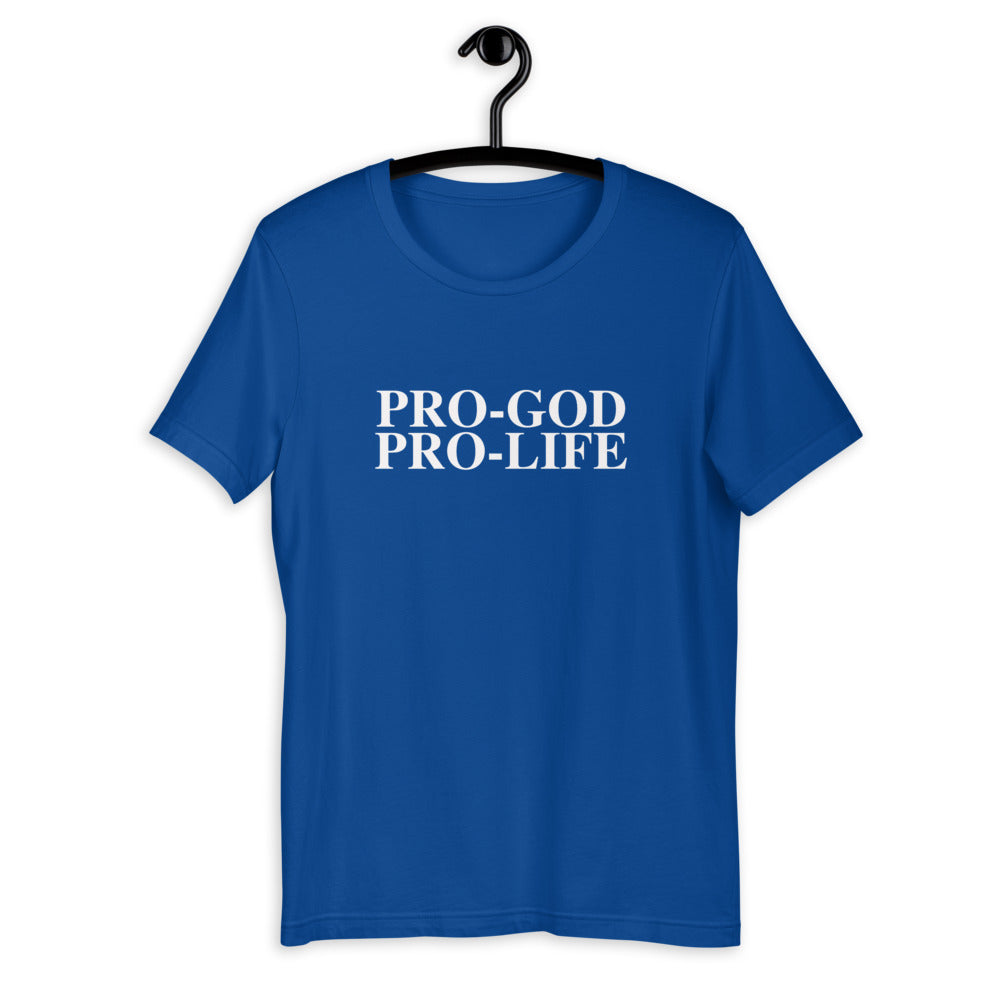 PRO-GOD PRO-LIFE - Short-Sleeve Unisex T-Shirt