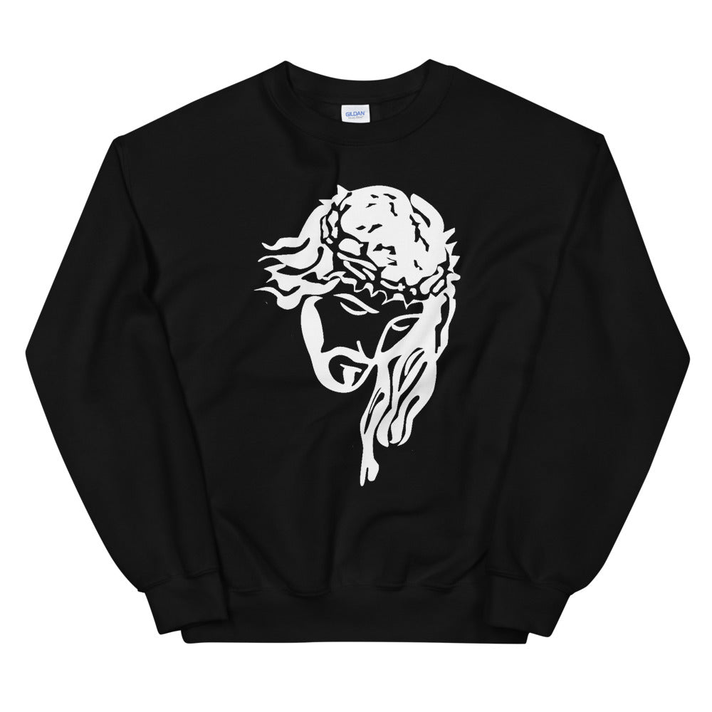 Jesus Crown - WHT - Unisex Sweatshirt