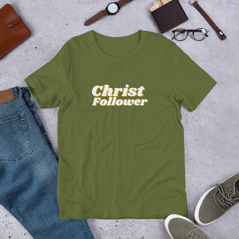 Christ Follower - Center - Short-Sleeve Unisex T-Shirt