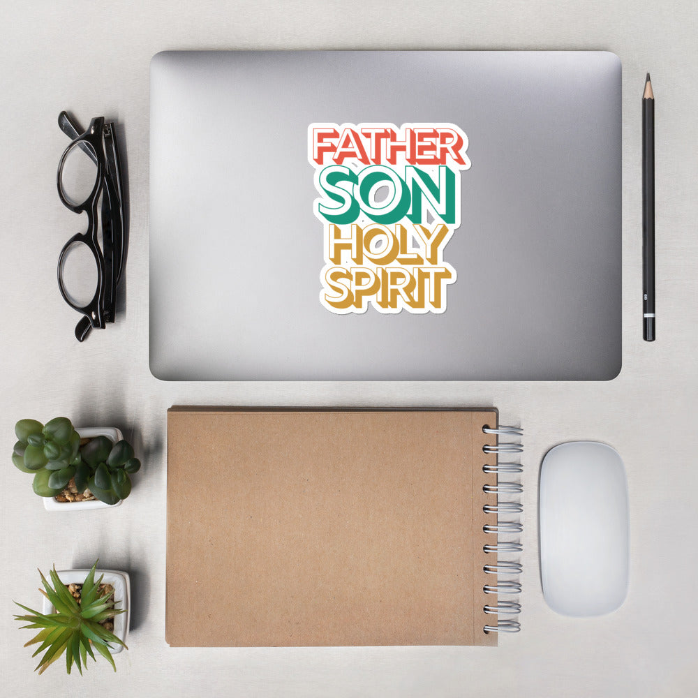 Father-Son-Holy Spirit-Bubble-free stickers