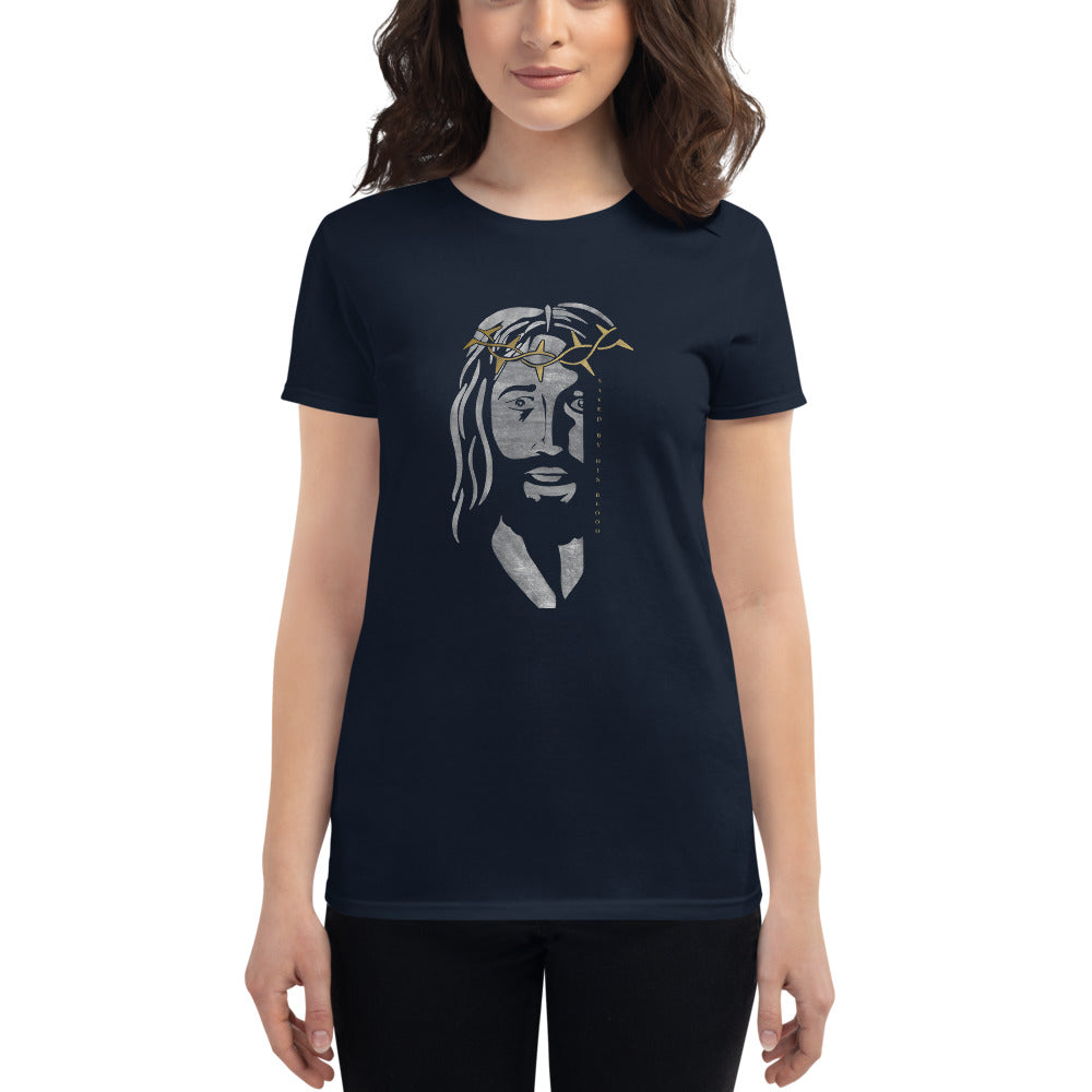 Saved By His Blood - Women's short sleeve t-shirt