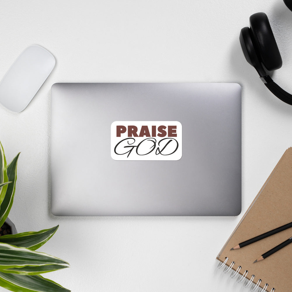 Praise God - Bubble-free stickers