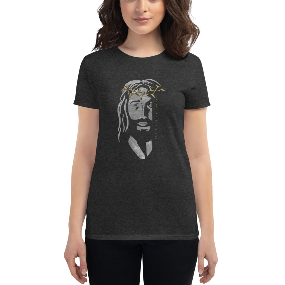 Saved By His Blood - Women's short sleeve t-shirt