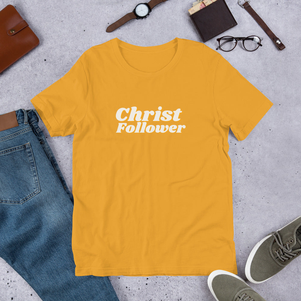 Christ Follower - Center - Short-Sleeve Unisex T-Shirt