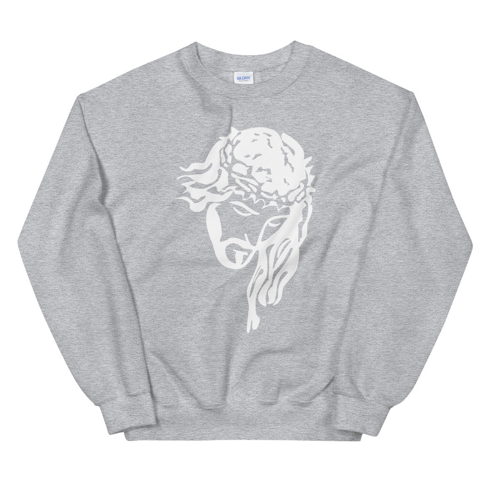Jesus Crown - WHT - Unisex Sweatshirt