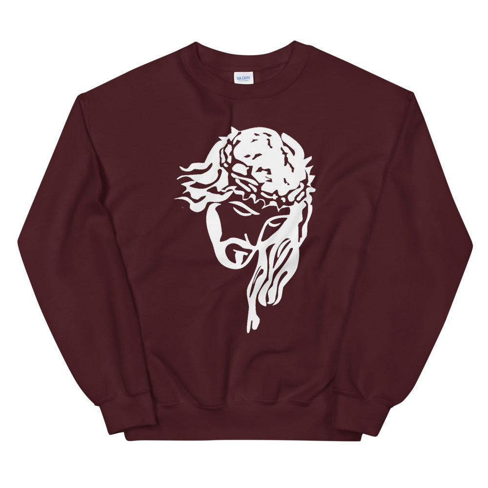 Jesus Crown - WHT - Unisex Sweatshirt