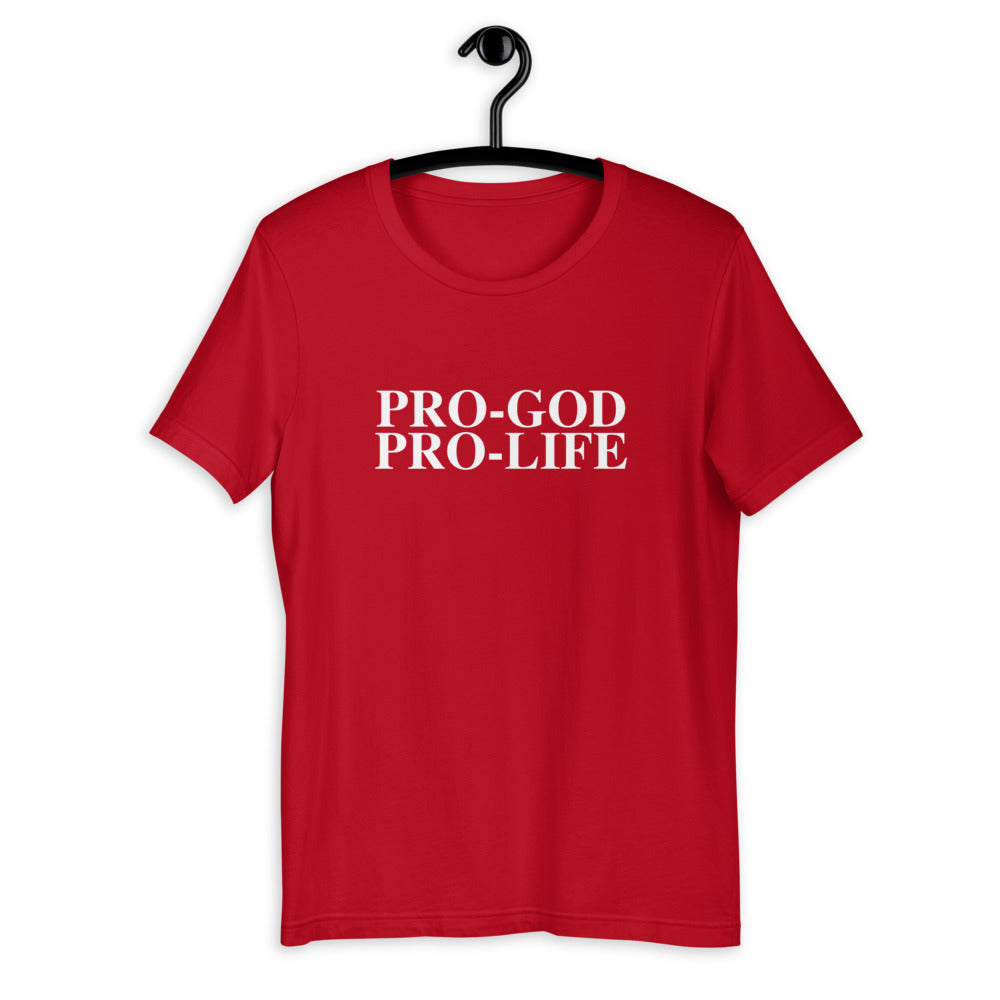 PRO-GOD PRO-LIFE - Short-Sleeve Unisex T-Shirt