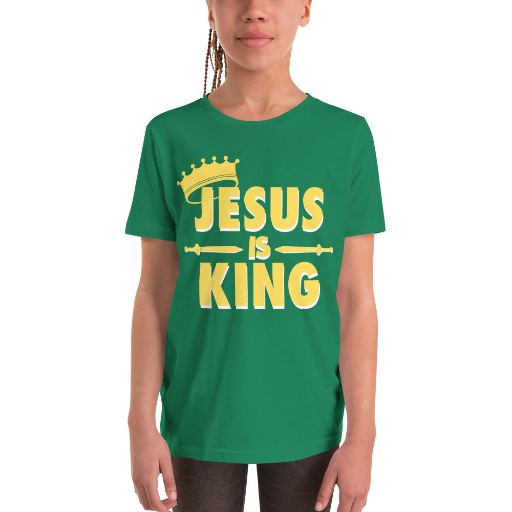 Jesus is KING - Youth Short Sleeve T-Shirt