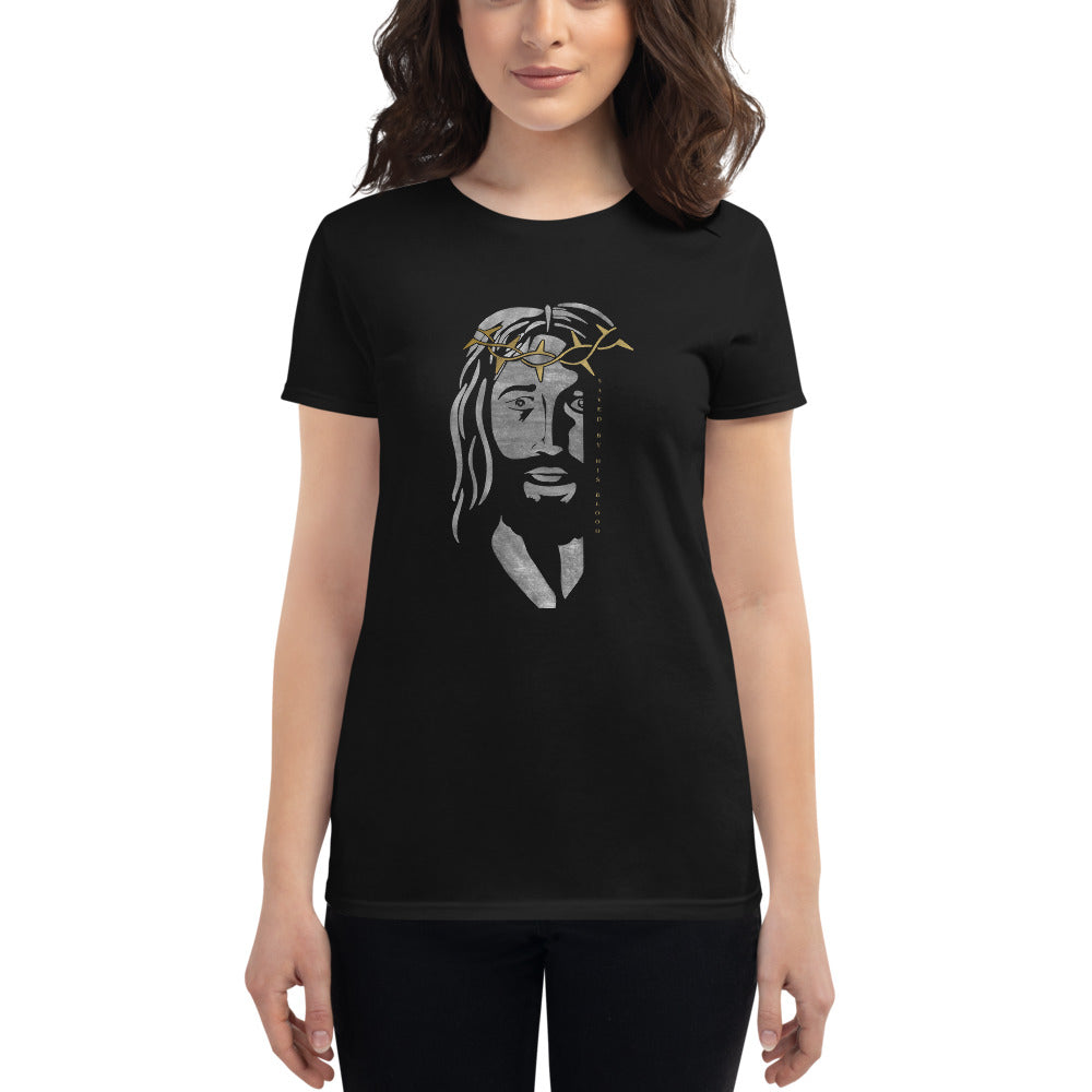 Saved By His Blood - Women's short sleeve t-shirt