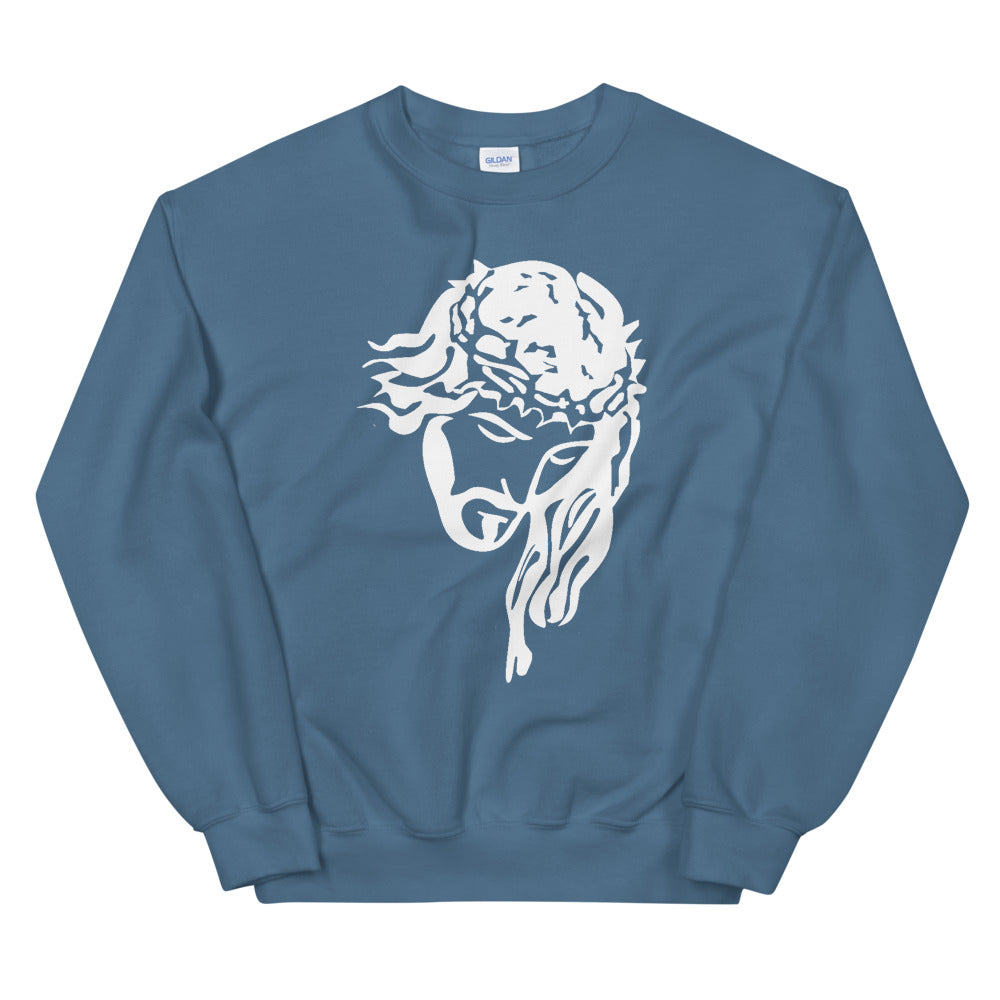 Jesus Crown - WHT - Unisex Sweatshirt