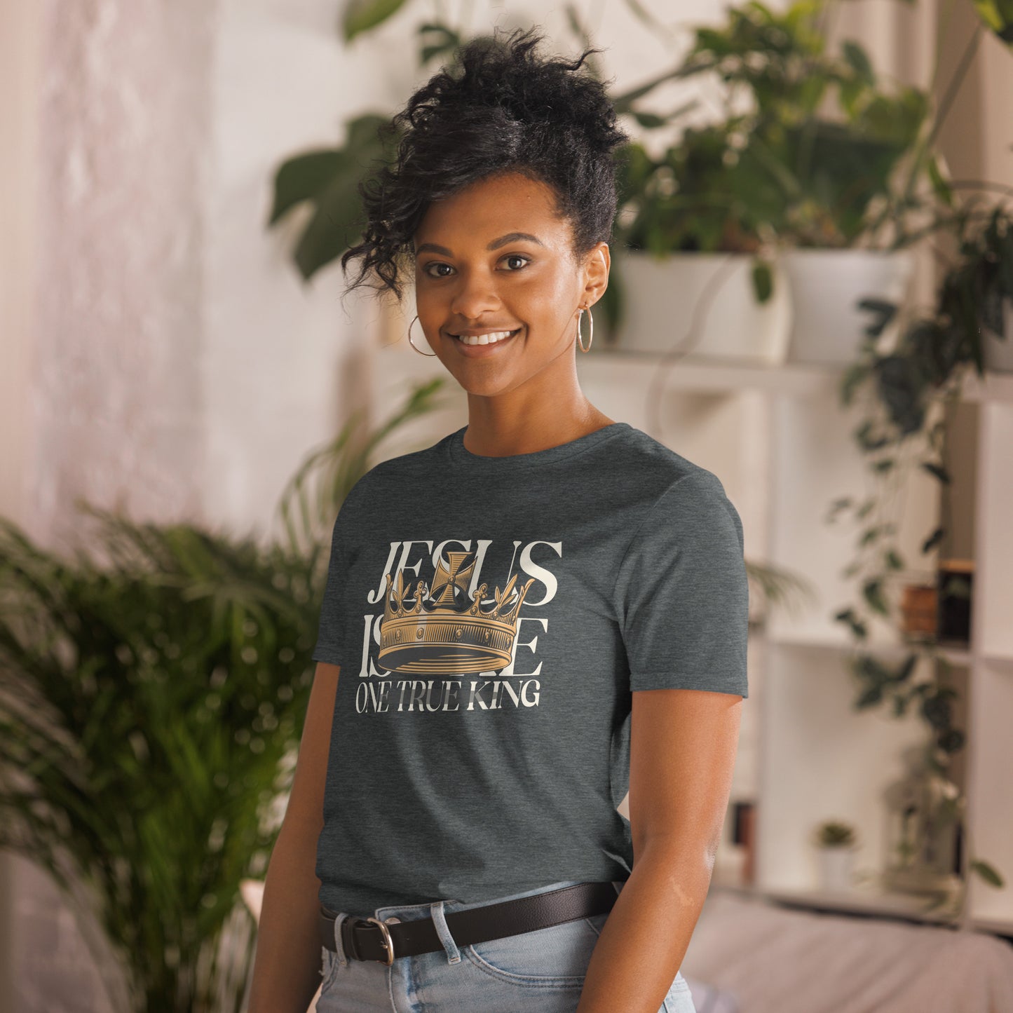Jesus is the one True King - Short-Sleeve Unisex T-Shirt