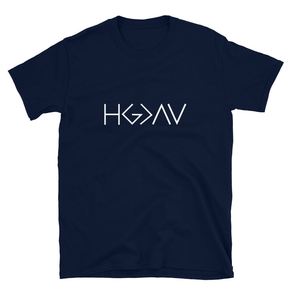 His Glory is Greater than the Highs and the Lows - Short-Sleeve Unisex T-Shirt