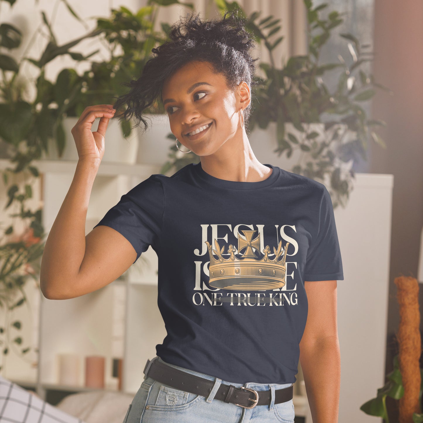 Jesus is the one True King - Short-Sleeve Unisex T-Shirt