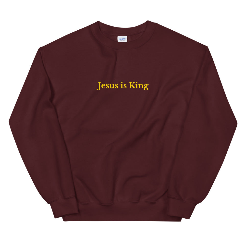 Jesus is King - Yellow - Unisex Sweatshirt