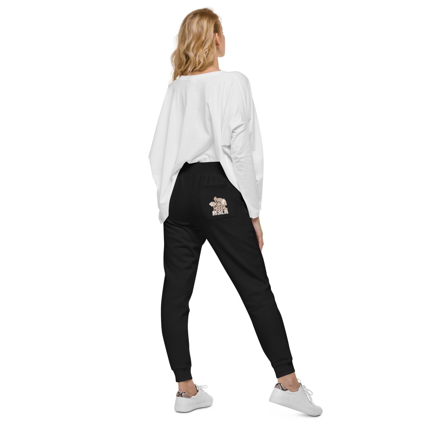 This World Needs Jesus - Unisex fleece sweatpants