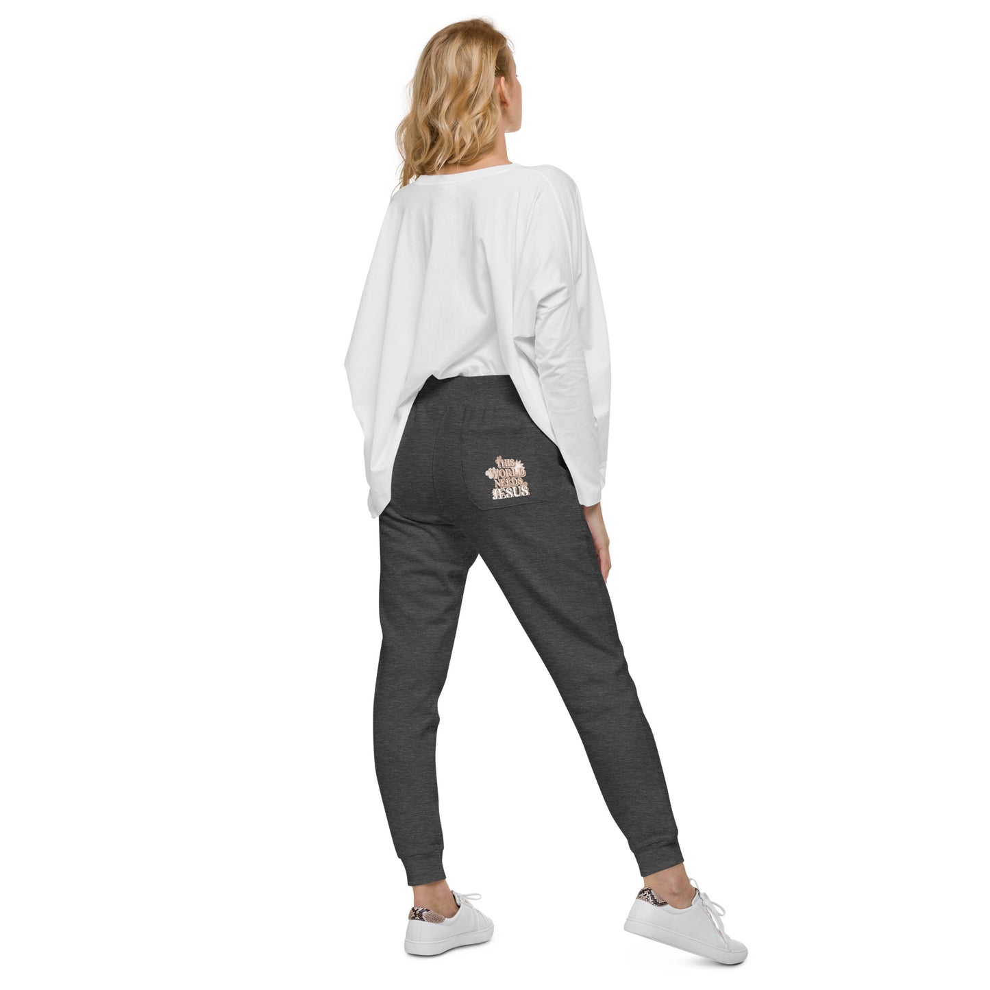 This World Needs Jesus - Unisex fleece sweatpants