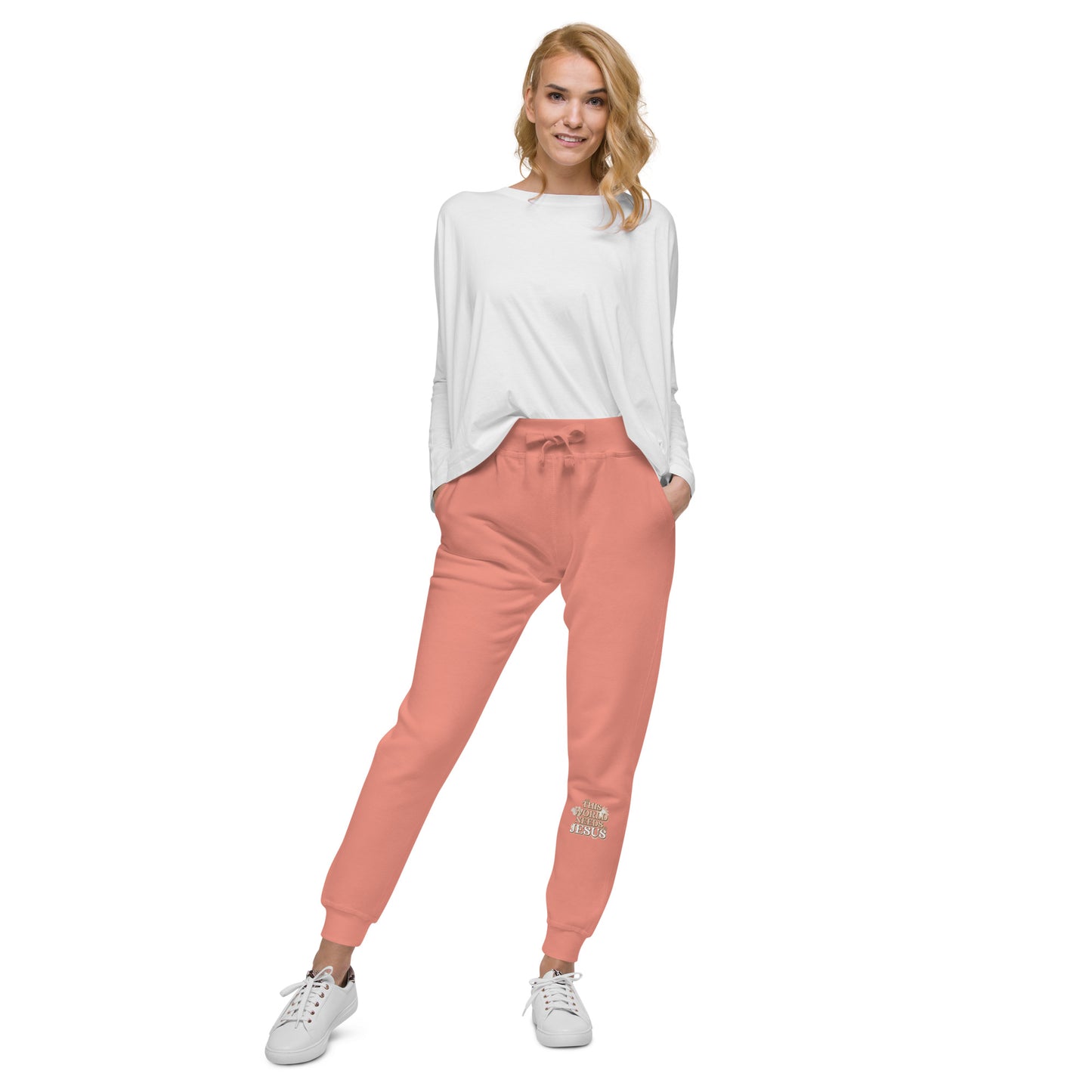 This World Needs Jesus - Unisex fleece sweatpants