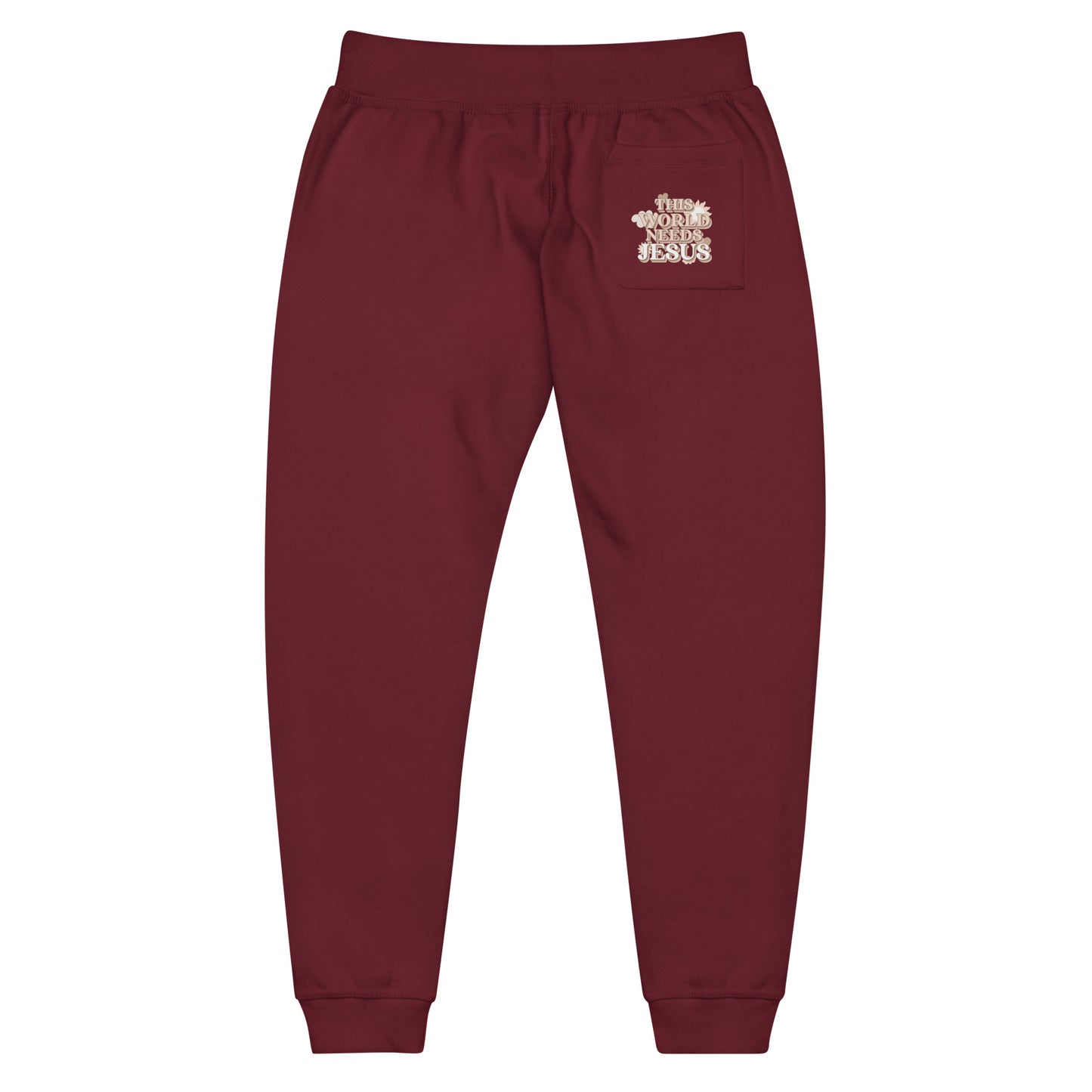 This World Needs Jesus - Unisex fleece sweatpants
