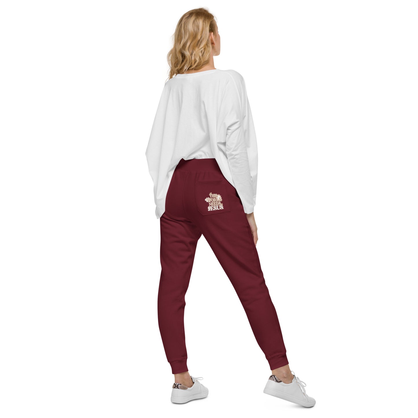 This World Needs Jesus - Unisex fleece sweatpants