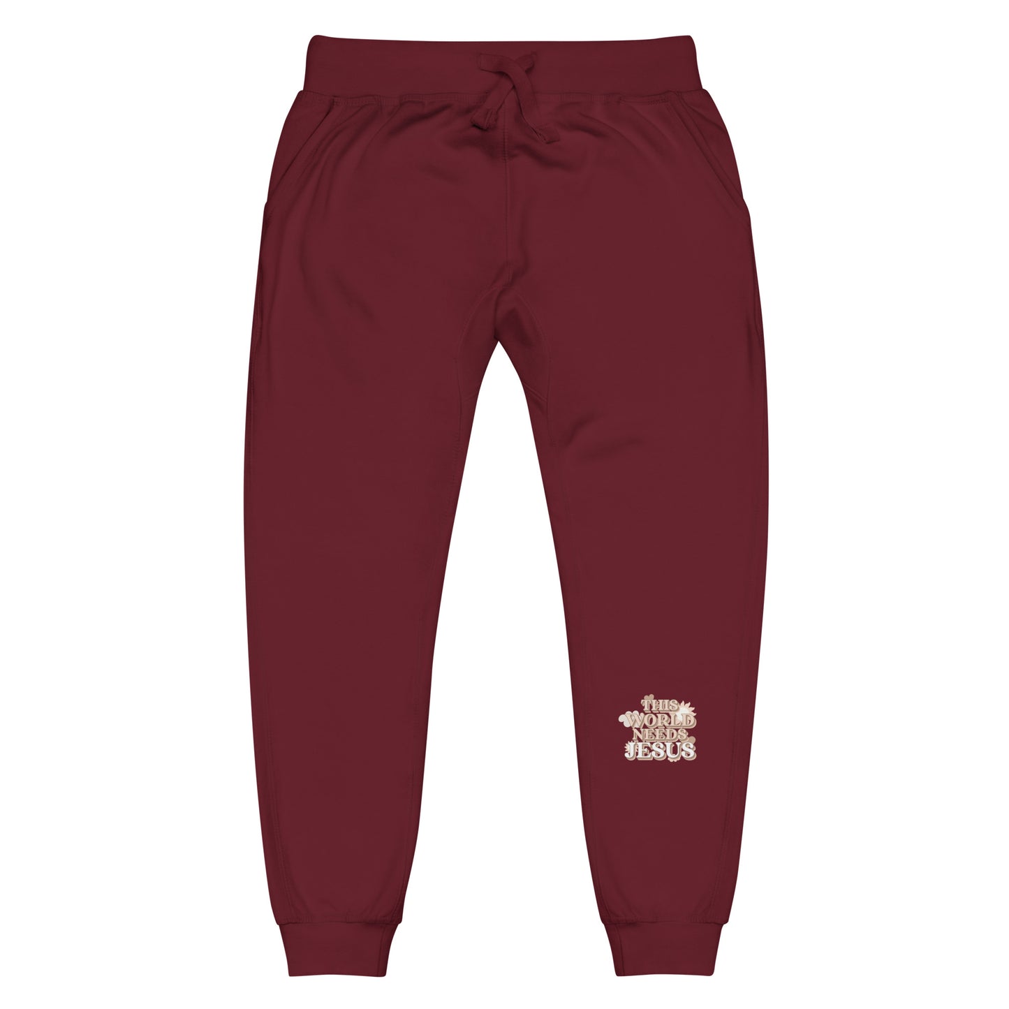 This World Needs Jesus - Unisex fleece sweatpants