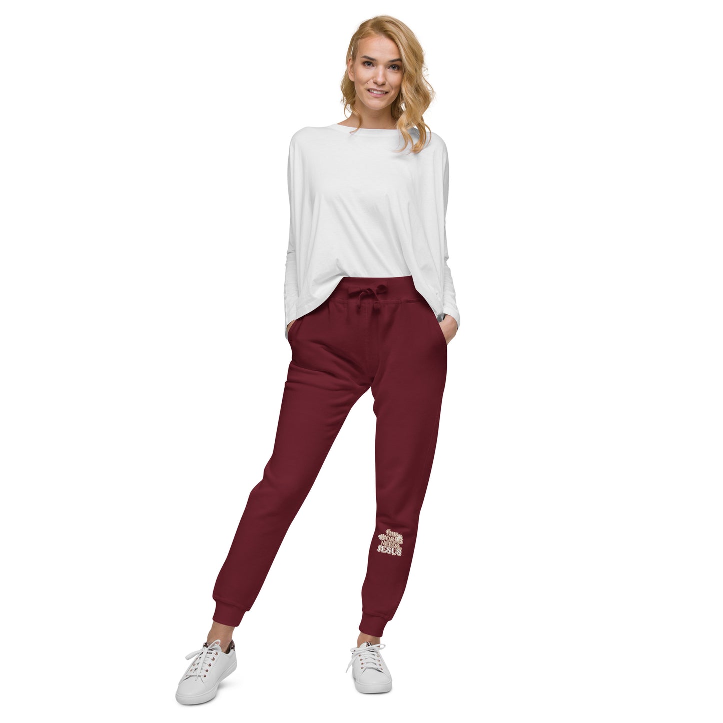 This World Needs Jesus - Unisex fleece sweatpants