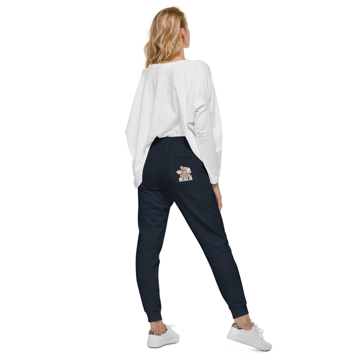 This World Needs Jesus - Unisex fleece sweatpants