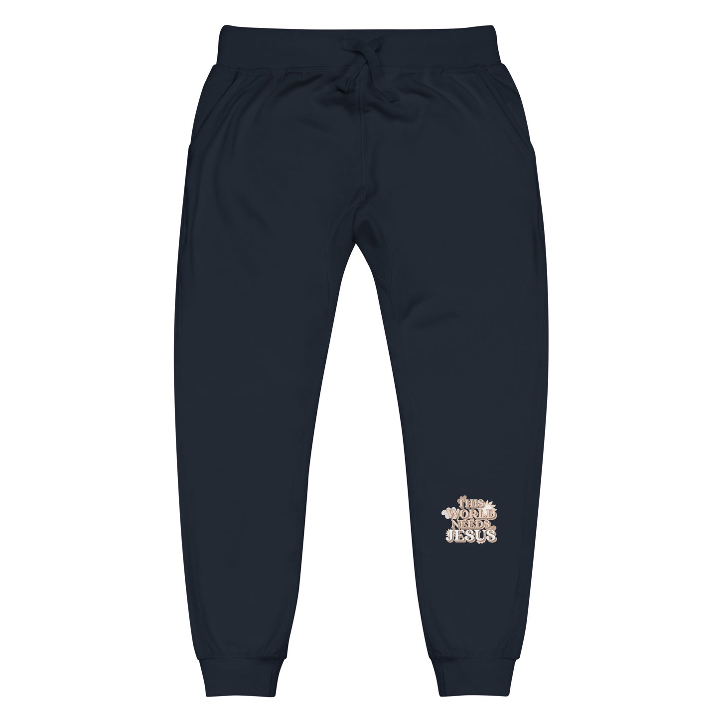 This World Needs Jesus - Unisex fleece sweatpants