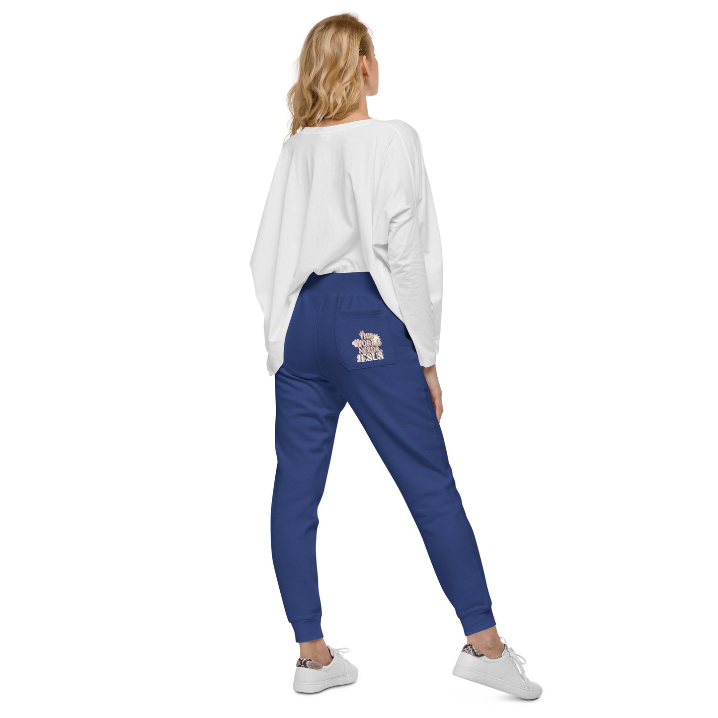 This World Needs Jesus - Unisex fleece sweatpants
