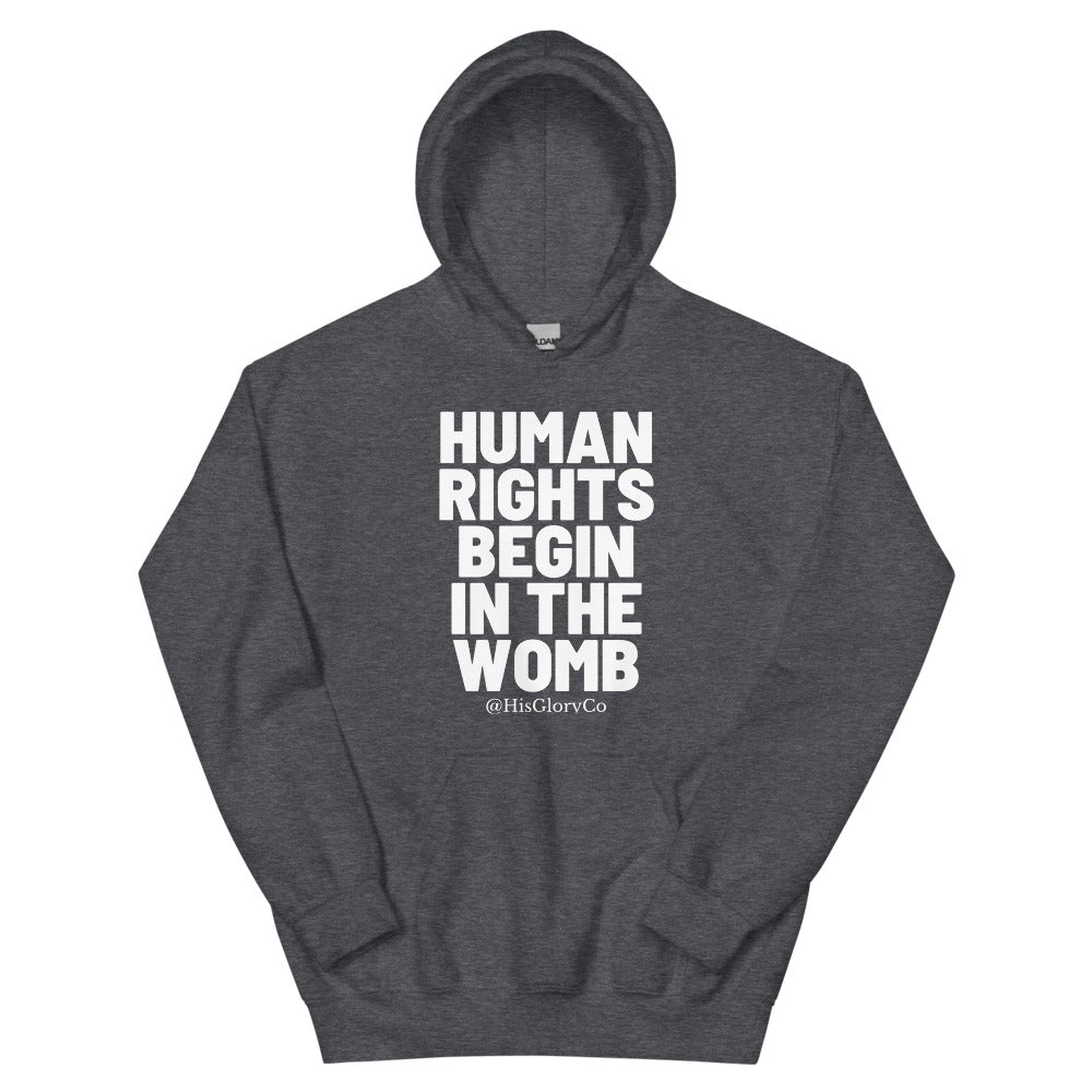Human Rights Begin in the Womb - Unisex Hoodie
